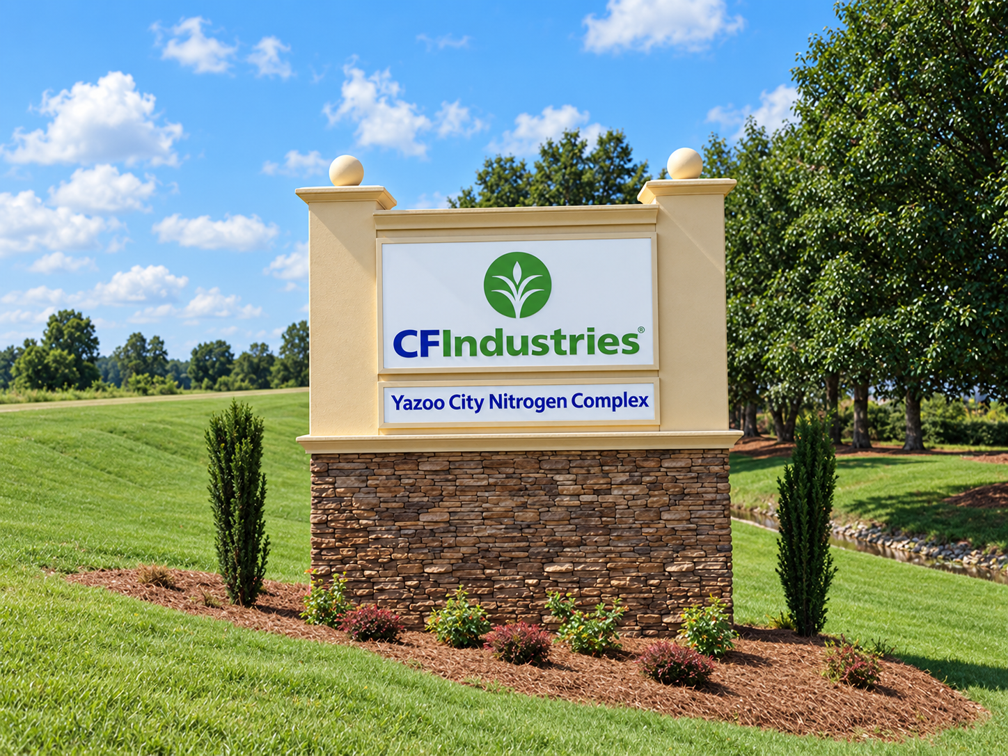 CF Industries identification sign