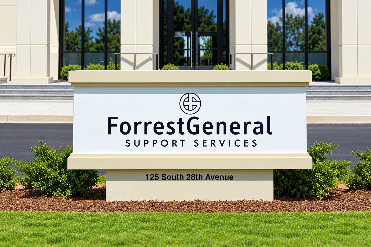 Forrest General identification sign