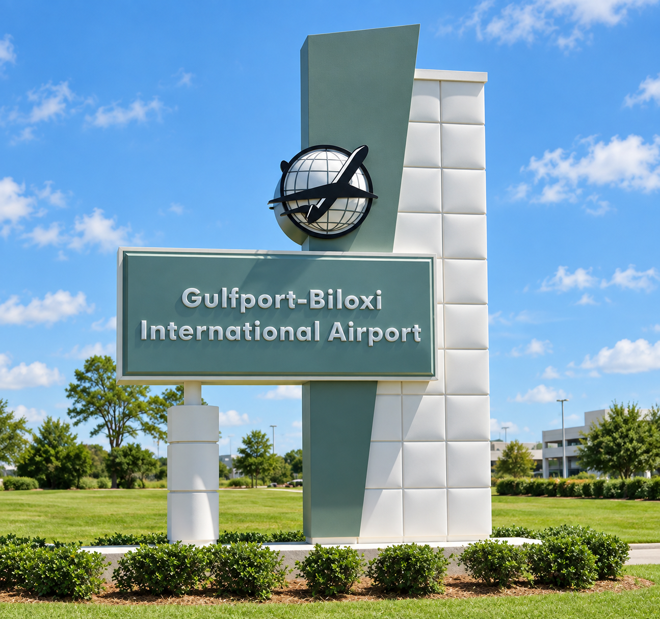 Gulfport-Biloxi airport signage