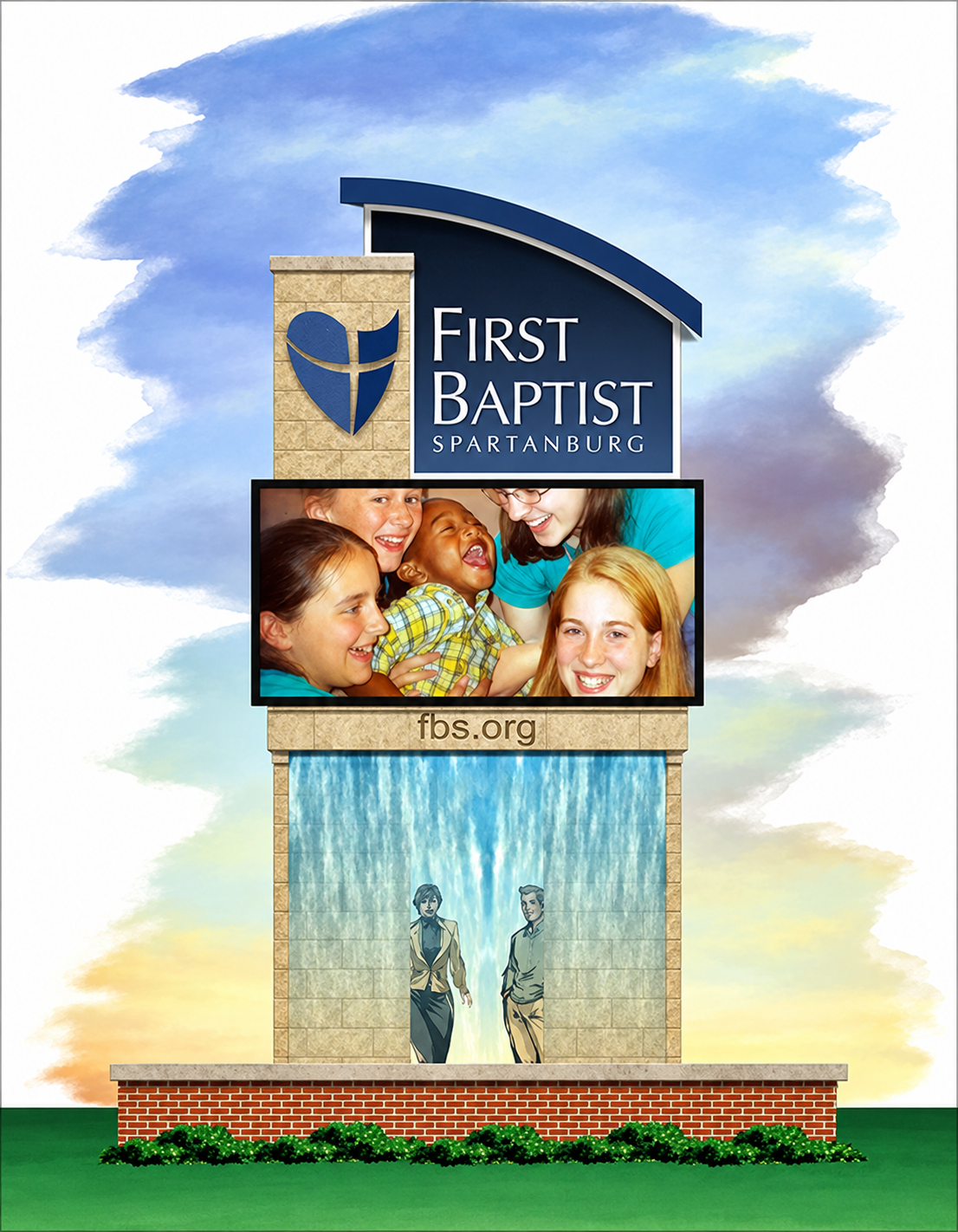 Church sign concept rendering