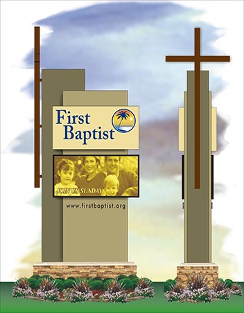 Church Sign Concept Art