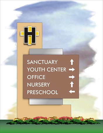 Church Sign Concept Art