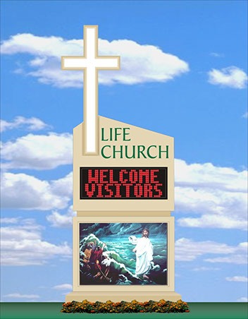 Church Sign Concept Art