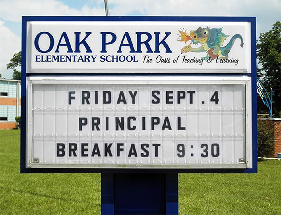 School Sign