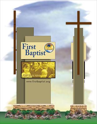 Church Sign Concept Art